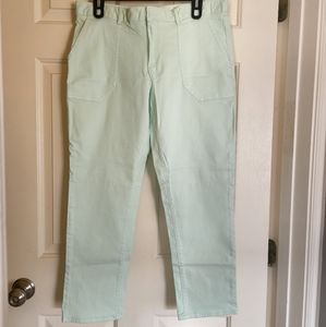 NEW Banana Republic pants (Sea foam green color, Size 12P)